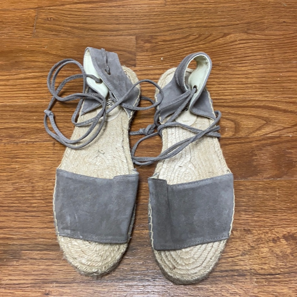 Soludos Suede Wrap Up Sandals